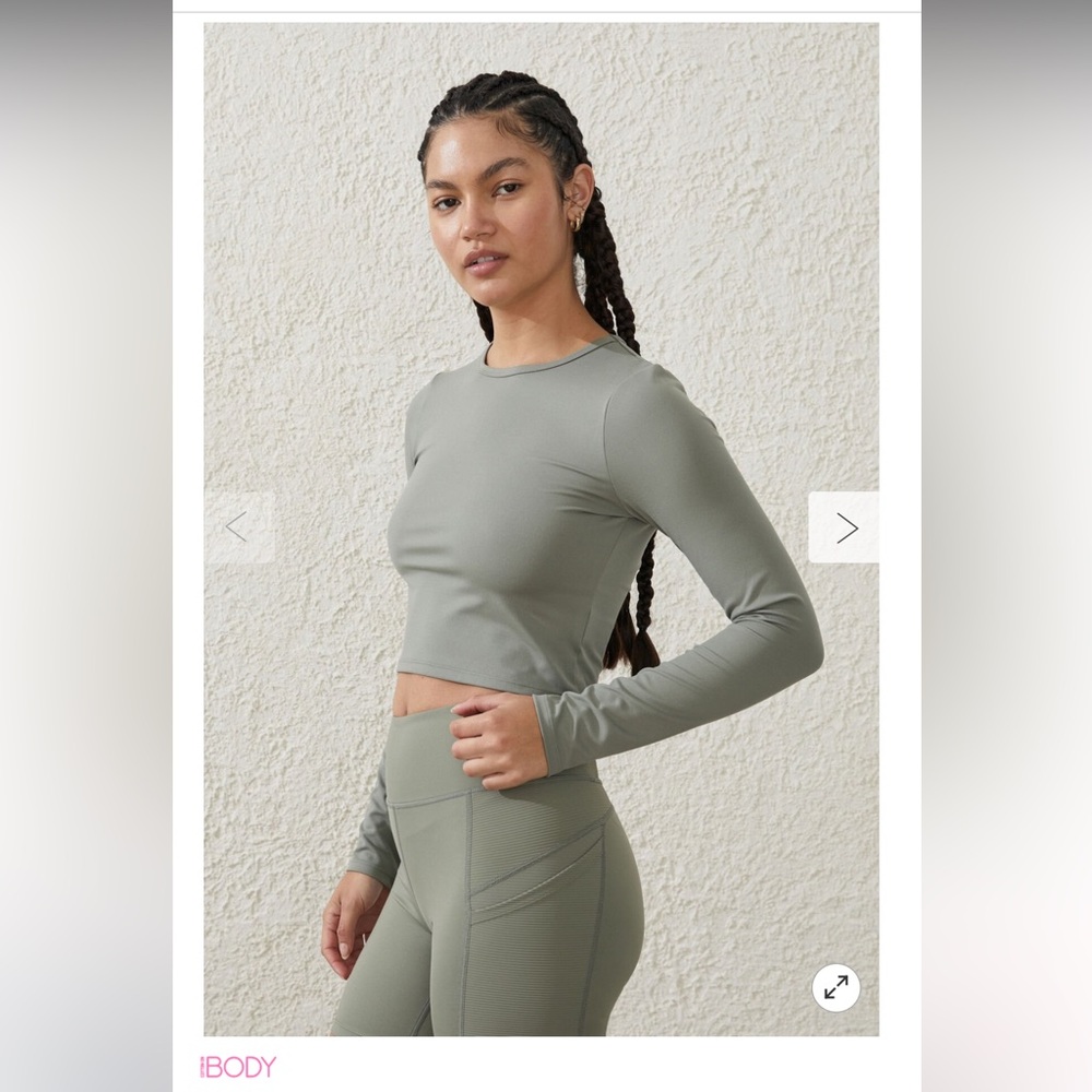 IBody ultrasoft , bottom- XXS , top -XS  , dusty khaki